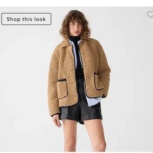 JCREW teddy coat